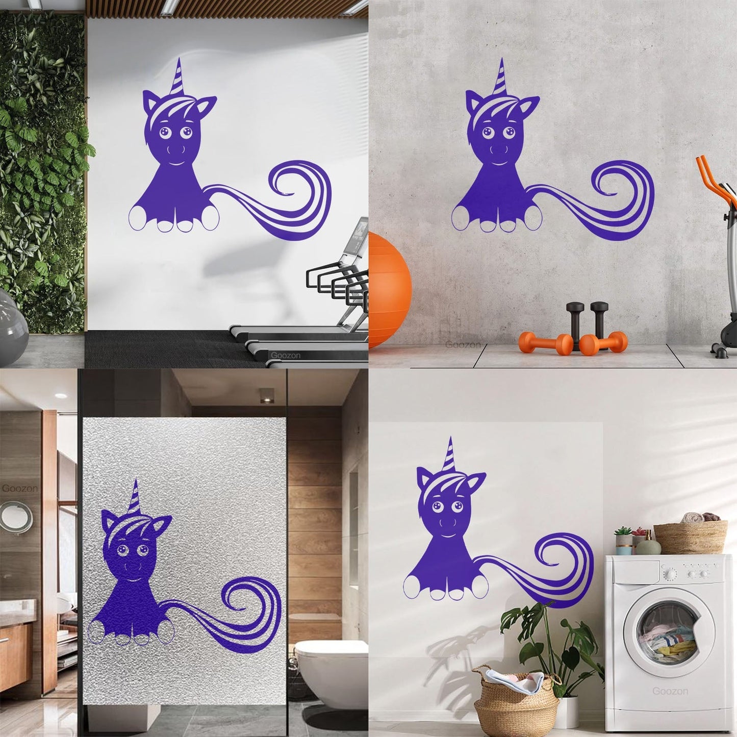 Mural And Wall Vinyl Decal Unicorn Fantastic Animal Fantasy Fairy Tale Kids Do Not Damage The Wall Surface