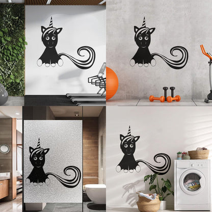 Mural And Wall Vinyl Decal Unicorn Fantastic Animal Fantasy Fairy Tale Kids Do Not Damage The Wall Surface