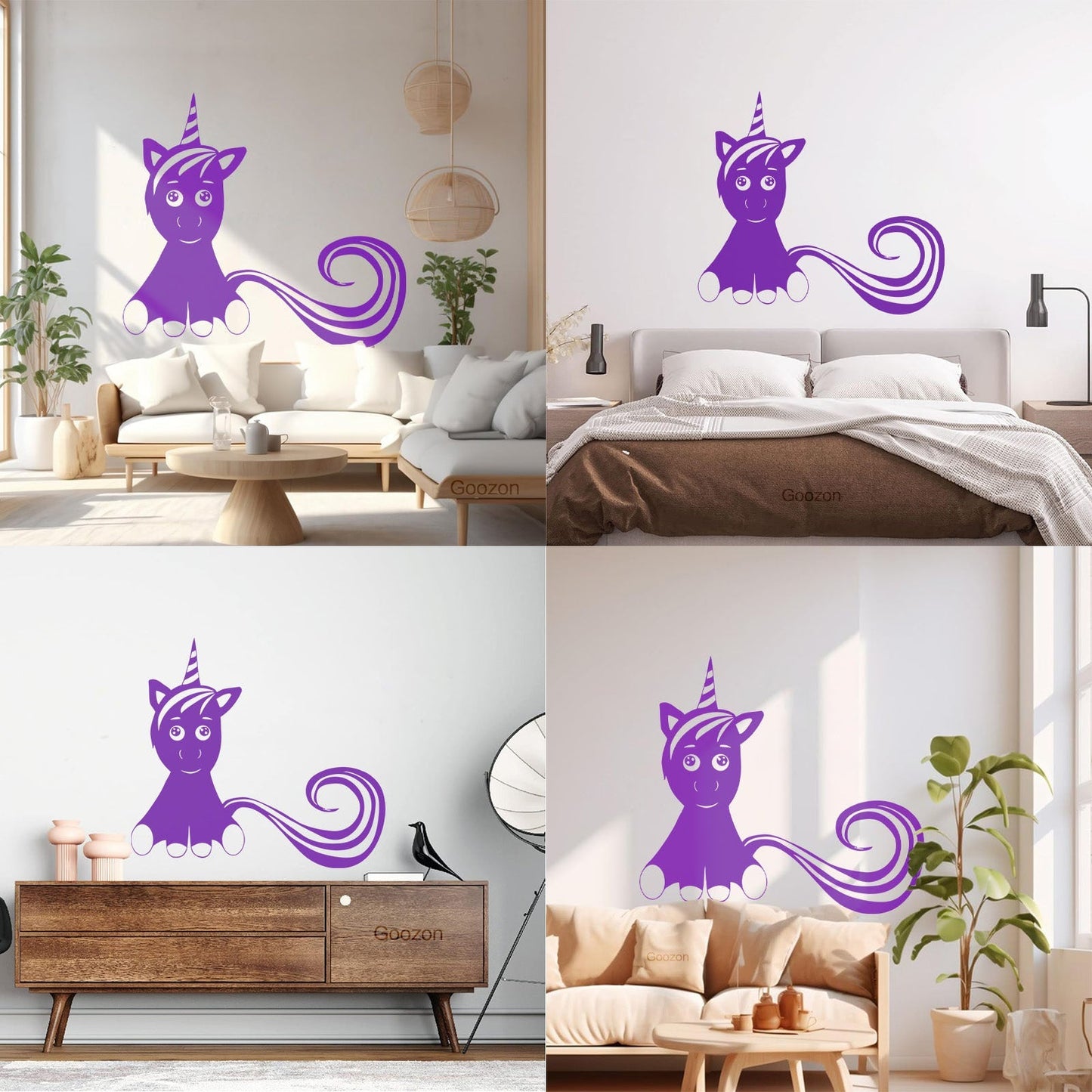 Mural And Wall Vinyl Decal Unicorn Fantastic Animal Fantasy Fairy Tale Kids Do Not Damage The Wall Surface