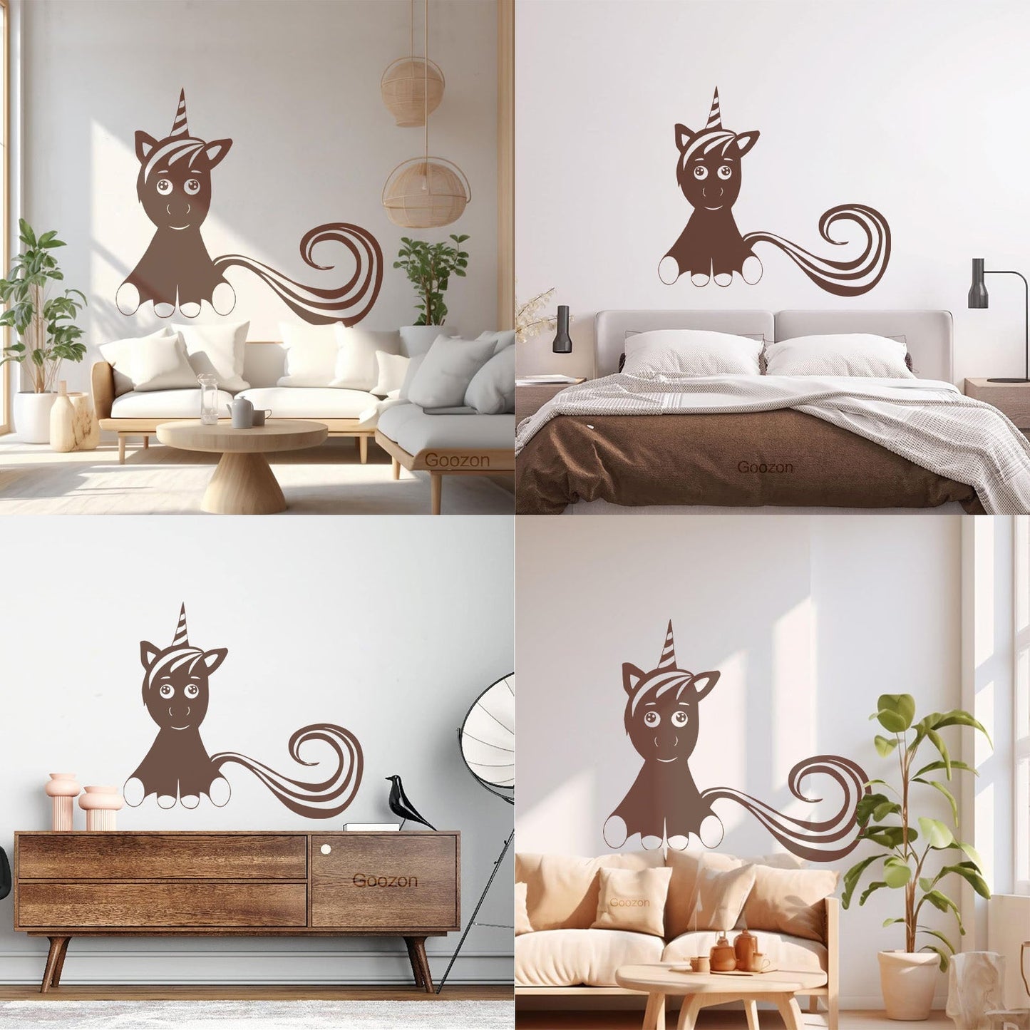 Mural And Wall Vinyl Decal Unicorn Fantastic Animal Fantasy Fairy Tale Kids Do Not Damage The Wall Surface