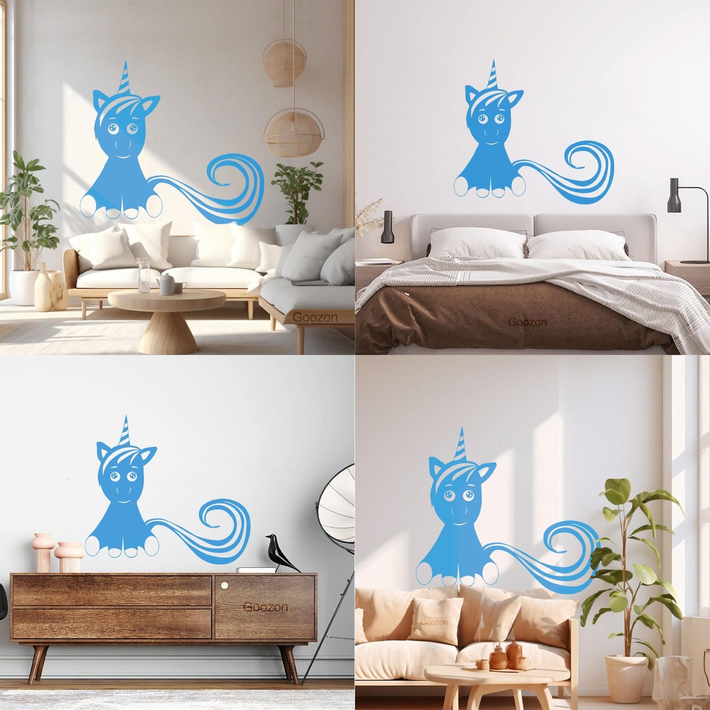 Mural And Wall Vinyl Decal Unicorn Fantastic Animal Fantasy Fairy Tale Kids Do Not Damage The Wall Surface