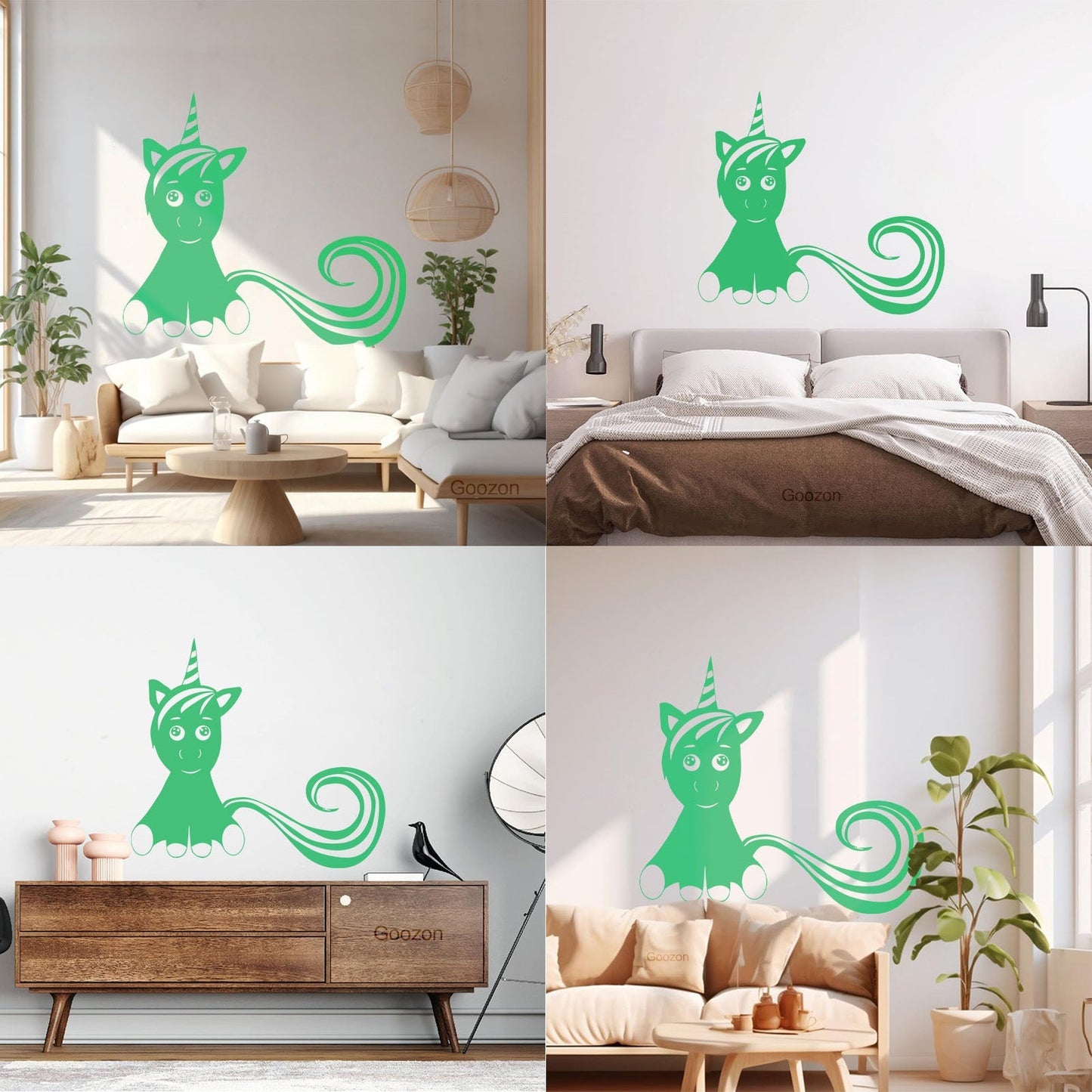 Mural And Wall Vinyl Decal Unicorn Fantastic Animal Fantasy Fairy Tale Kids Do Not Damage The Wall Surface