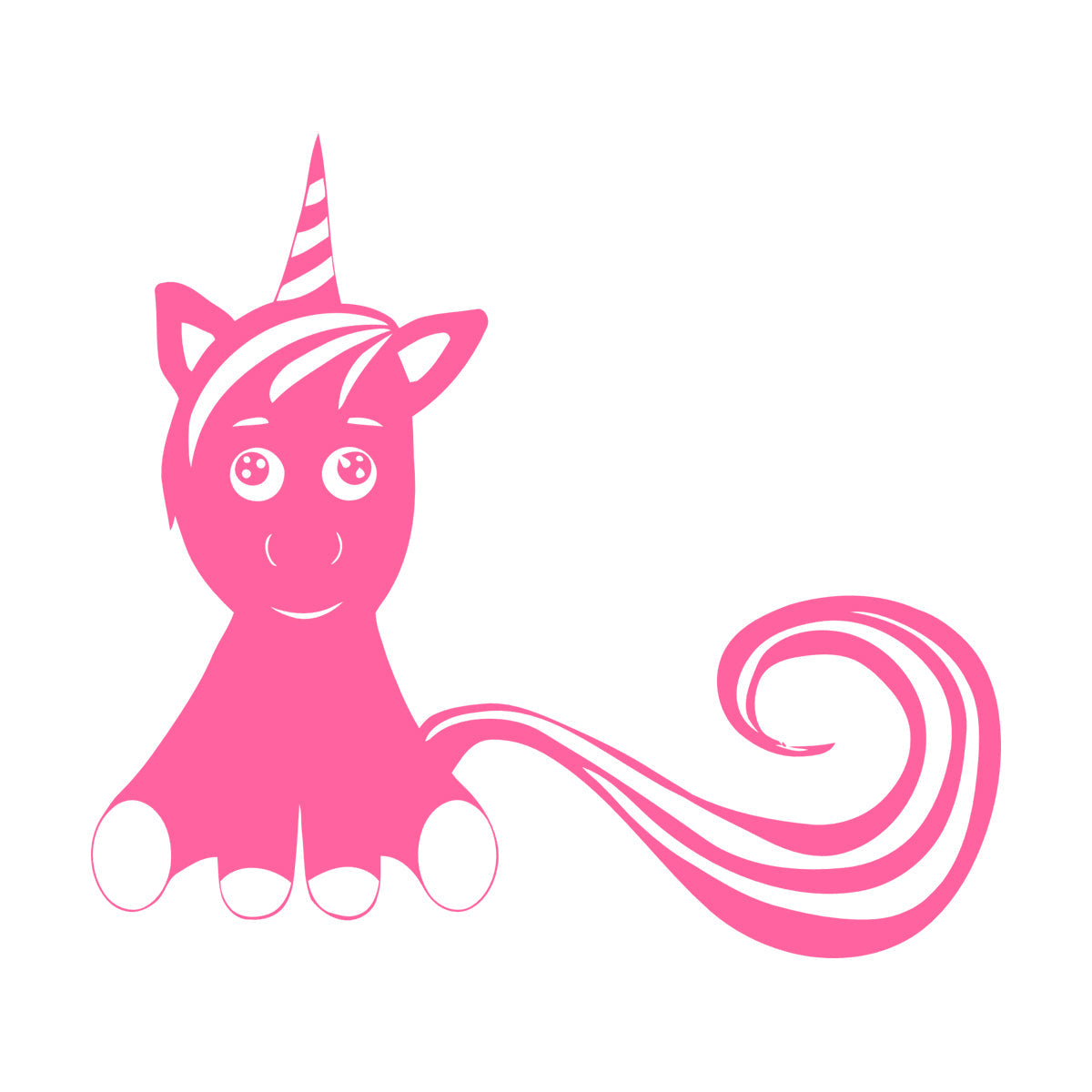 Mural And Wall Vinyl Decal Unicorn Fantastic Animal Fantasy Fairy Tale Kids Do Not Damage The Wall Surface