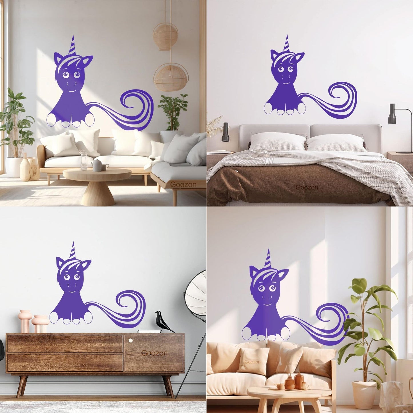 Mural And Wall Vinyl Decal Unicorn Fantastic Animal Fantasy Fairy Tale Kids Do Not Damage The Wall Surface