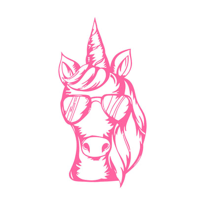 Wall Stickers Paster Paper Unicorn Sunglasses Animal Fantasy Fairy Tale Multi Color Selection