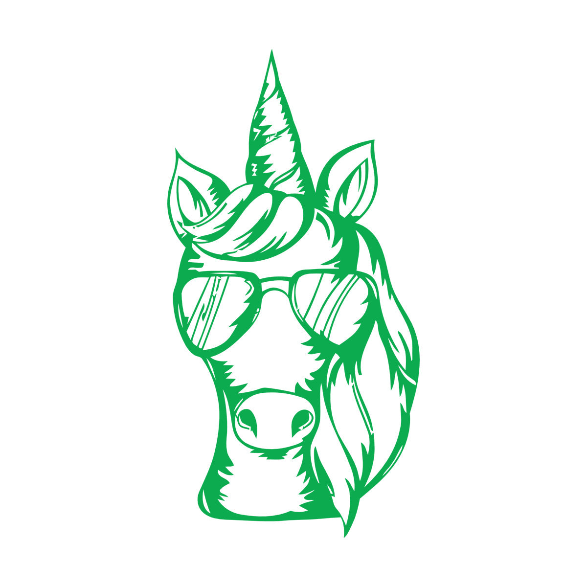 Wall Stickers Paster Paper Unicorn Sunglasses Animal Fantasy Fairy Tale Multi Color Selection