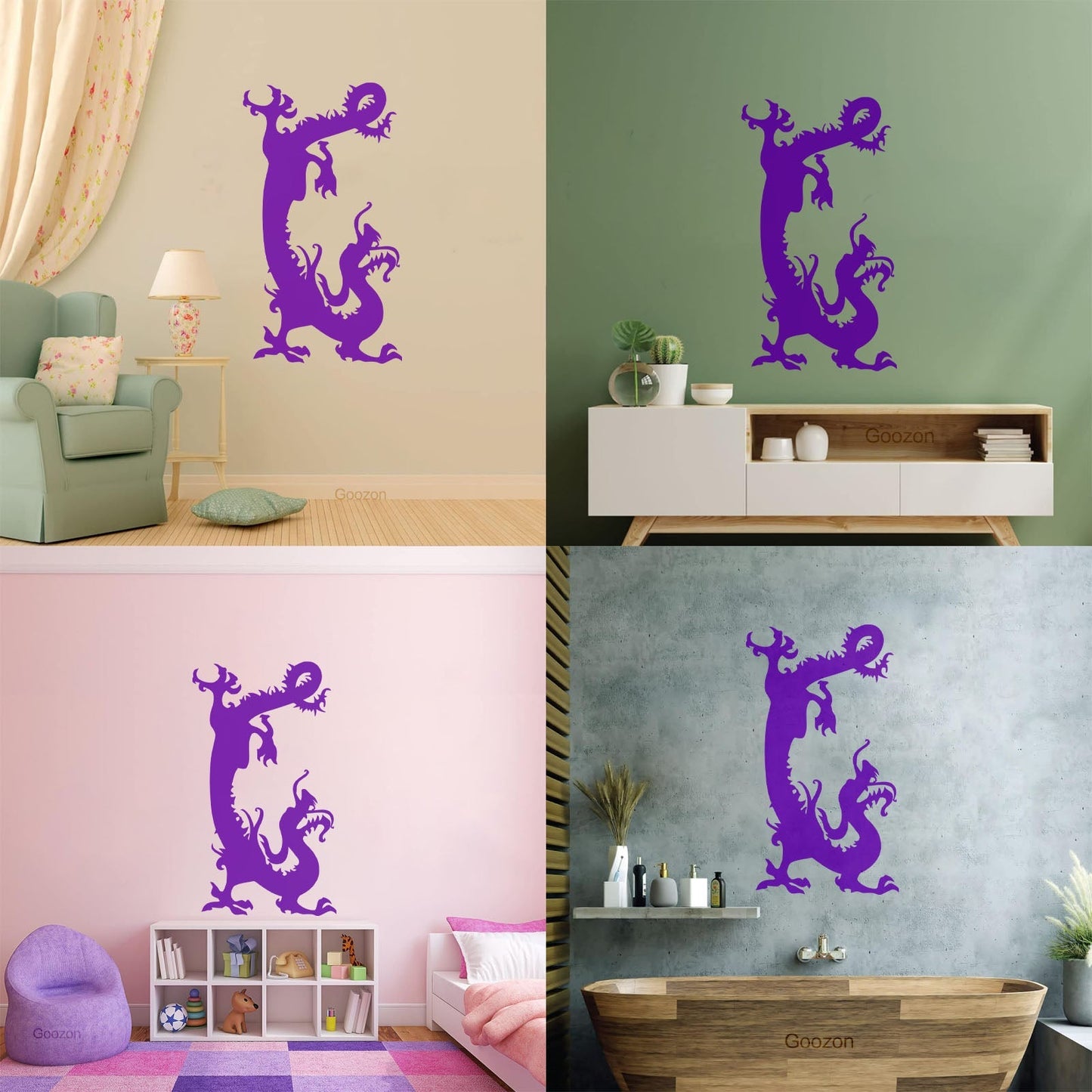 Vinyl Art Sticker Chinese Dragon Fantasy Myth Waterproof