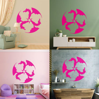 Lettering Decals Dragons Fantasy Kids Myth Personalized Customization