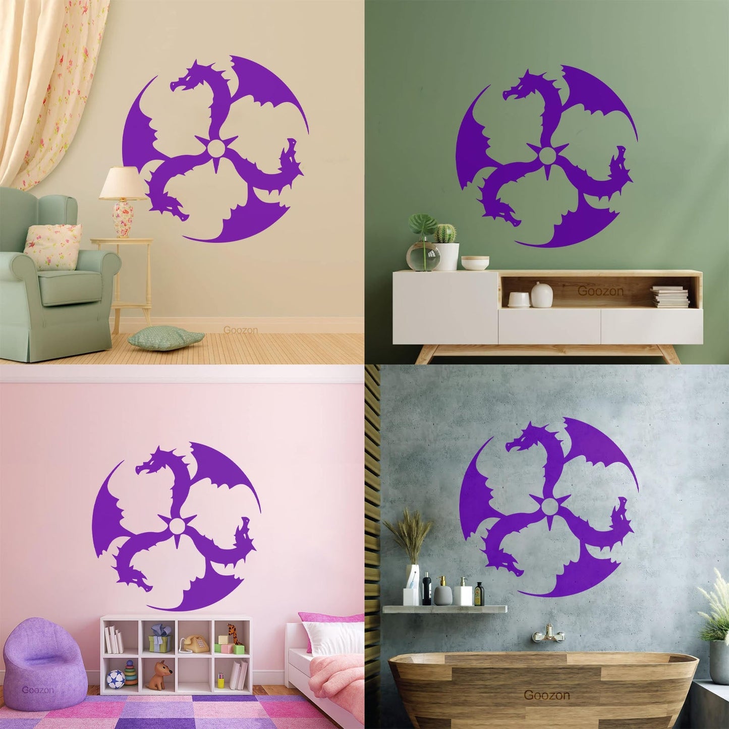 Lettering Decals Dragons Fantasy Kids Myth Personalized Customization