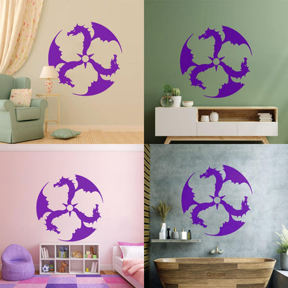 Lettering Decals Dragons Fantasy Kids Myth Personalized Customization