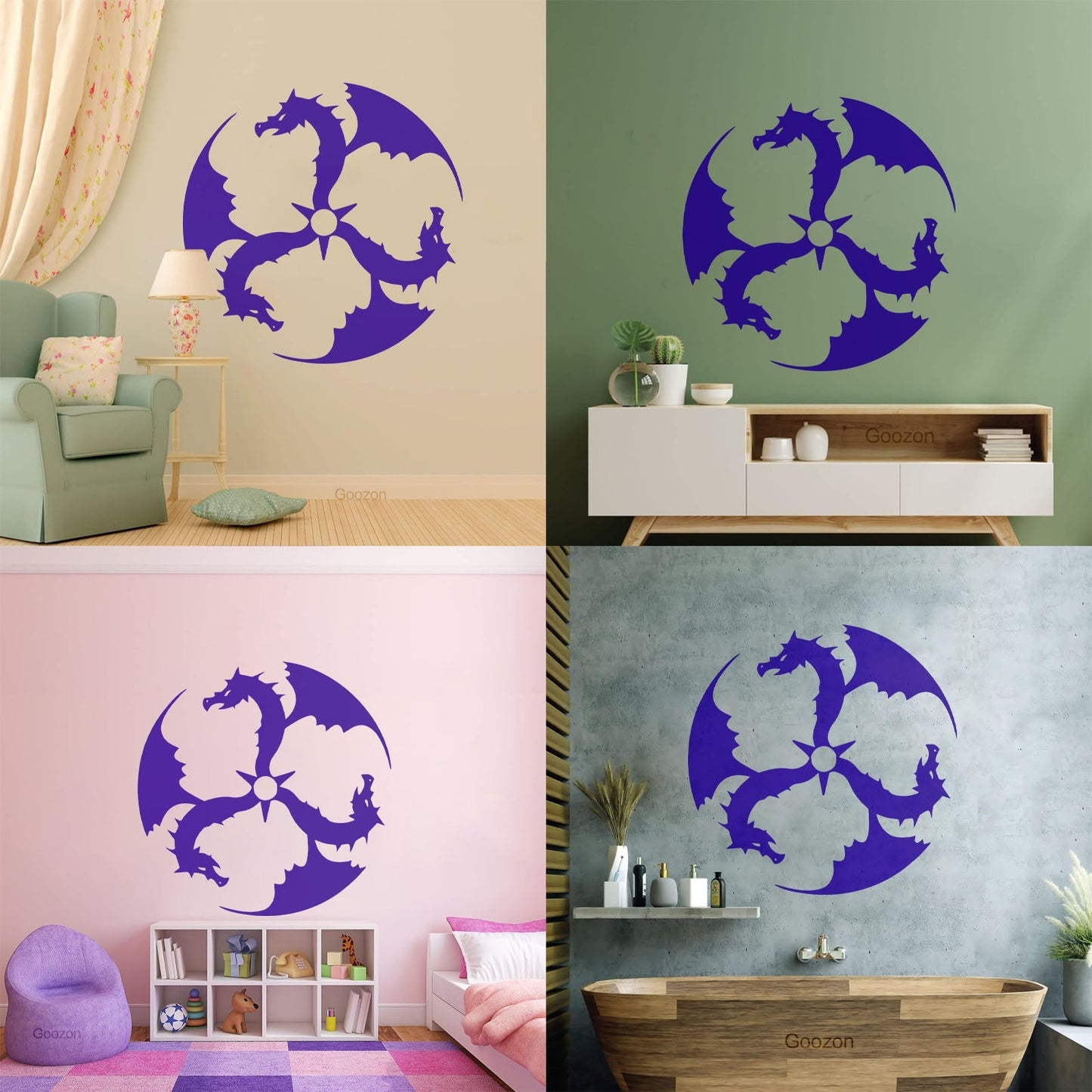 Lettering Decals Dragons Fantasy Kids Myth Personalized Customization