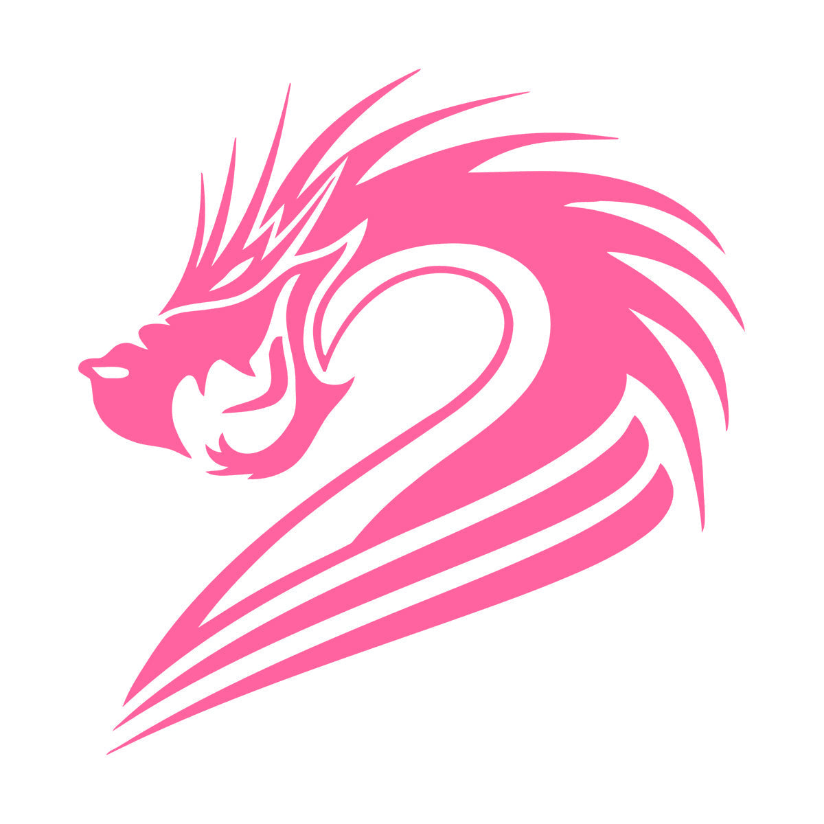 Lettering Stickers Fantasy Mythical Chinese Dragon Art Decoration