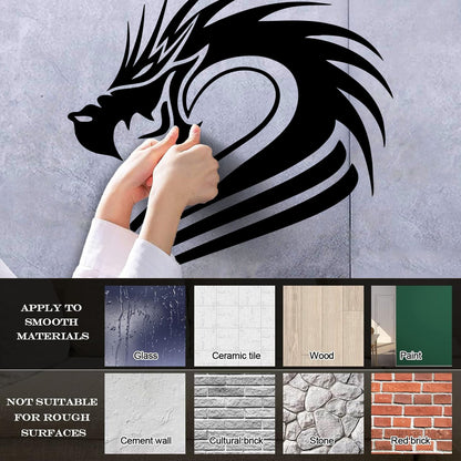 Lettering Stickers Fantasy Mythical Chinese Dragon Art Decoration