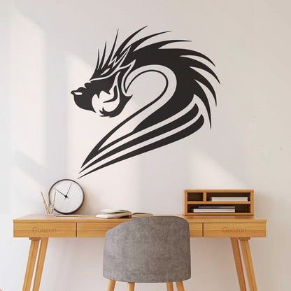 Lettering Stickers Fantasy Mythical Chinese Dragon Art Decoration