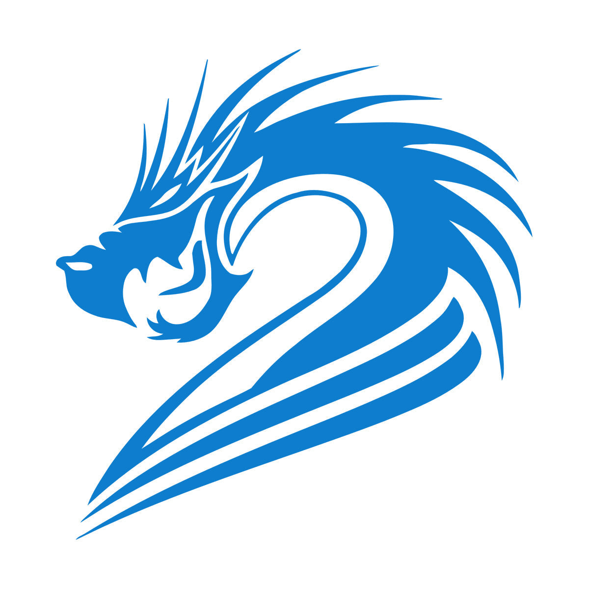 Lettering Stickers Fantasy Mythical Chinese Dragon Art Decoration