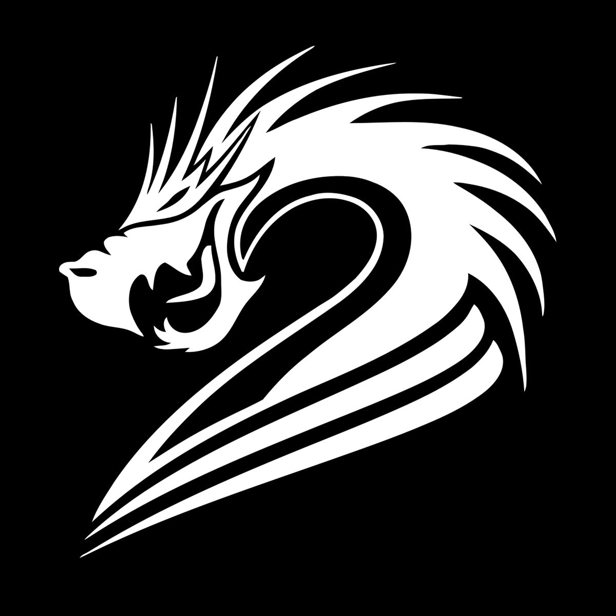 Lettering Stickers Fantasy Mythical Chinese Dragon Art Decoration