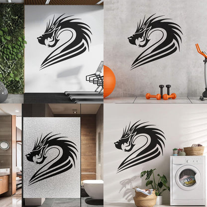 Lettering Stickers Fantasy Mythical Chinese Dragon Art Decoration