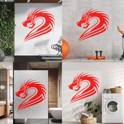 Lettering Stickers Fantasy Mythical Chinese Dragon Art Decoration