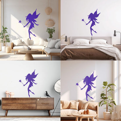 Wall Decals Paster Paper Fairy Nursery Girl Magic Fantasy Wand Wall Beautification