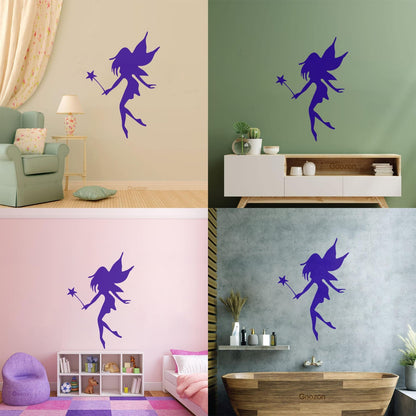 Wall Decals Paster Paper Fairy Nursery Girl Magic Fantasy Wand Wall Beautification