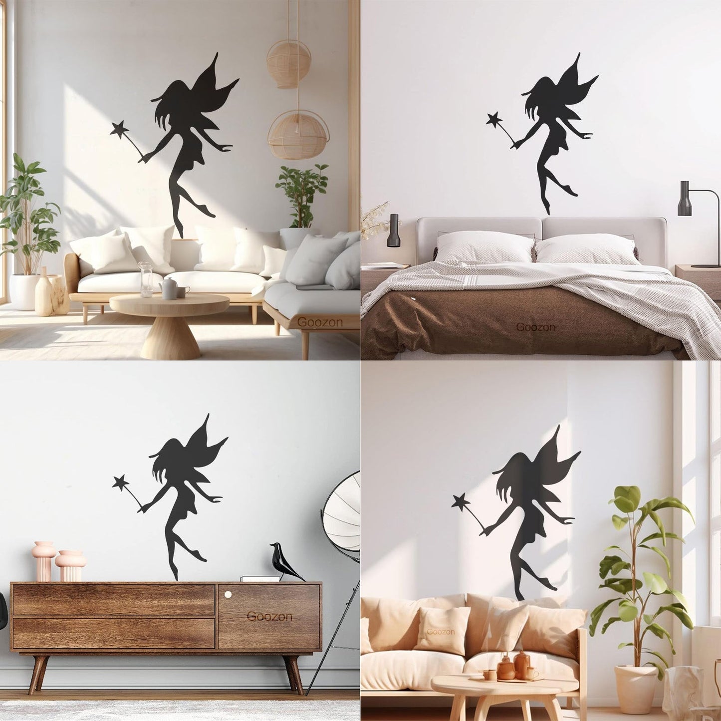 Wall Decals Paster Paper Fairy Nursery Girl Magic Fantasy Wand Wall Beautification
