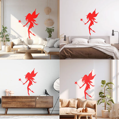 Wall Decals Paster Paper Fairy Nursery Girl Magic Fantasy Wand Wall Beautification