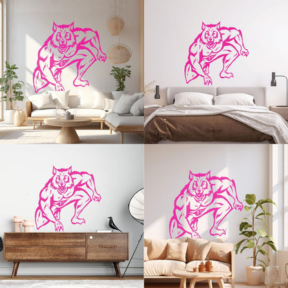 Vinyl Wall Decals Werewolf Wolf Fantasy Nursery Kids Glass Stickers