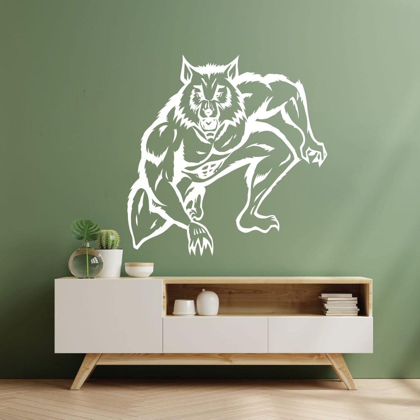 Vinyl Wall Decals Werewolf Wolf Fantasy Nursery Kids Glass Stickers