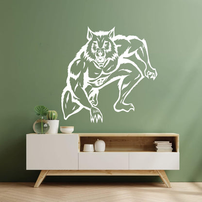 Vinyl Wall Decals Werewolf Wolf Fantasy Nursery Kids Glass Stickers