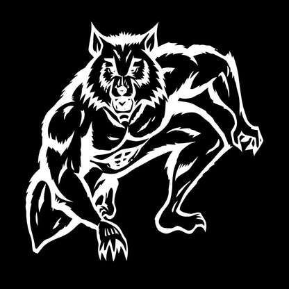 Vinyl Wall Decals Werewolf Wolf Fantasy Nursery Kids Glass Stickers