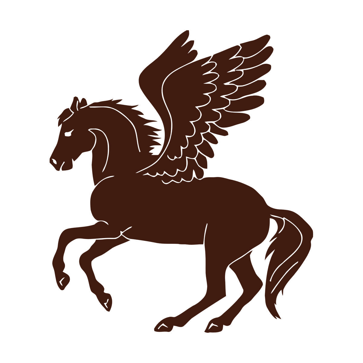 Engraving Decals Pegasus Winged Horse Fantasy Mythical Animal Store Decoration
