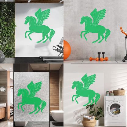 Engraving Decals Pegasus Winged Horse Fantasy Mythical Animal Store Decoration