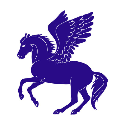 Engraving Decals Pegasus Winged Horse Fantasy Mythical Animal Store Decoration