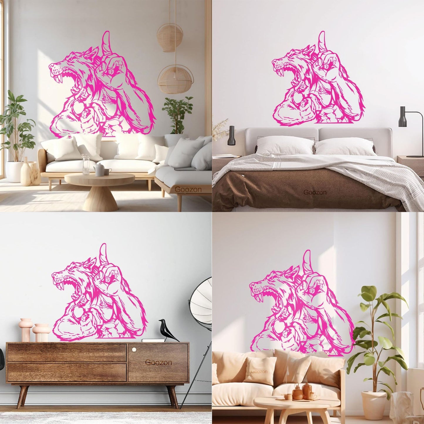 Mural And Wall Vinyl Decal Wolf Werewolf Fantasy Baby Kids Tattoo Culture