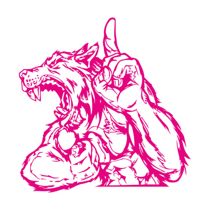 Mural And Wall Vinyl Decal Wolf Werewolf Fantasy Baby Kids Tattoo Culture