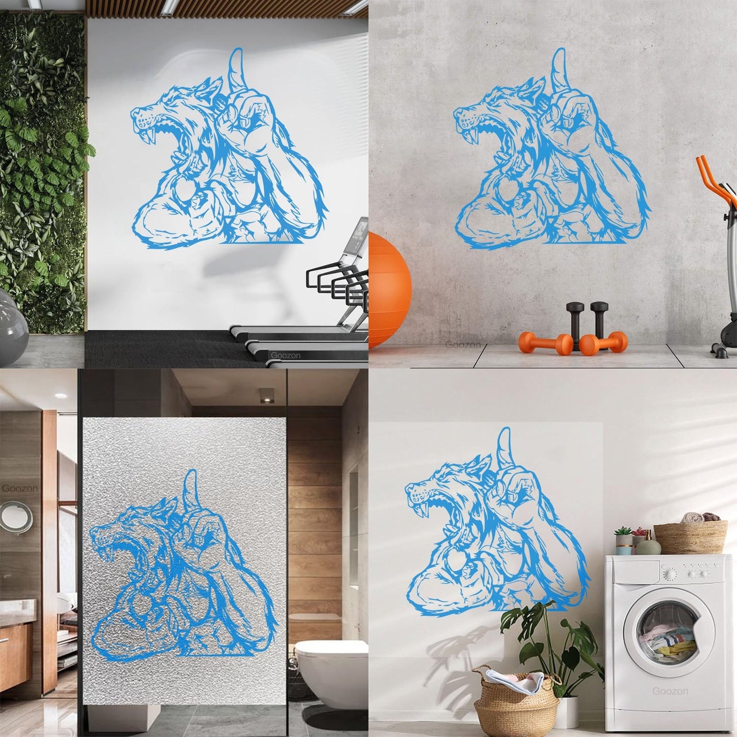 Mural And Wall Vinyl Decal Wolf Werewolf Fantasy Baby Kids Tattoo Culture