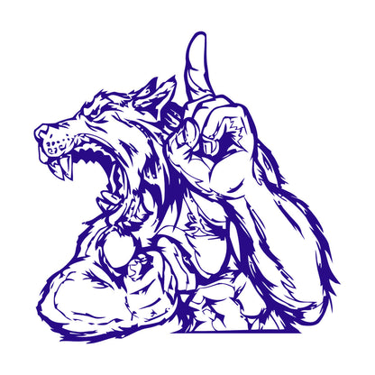 Mural And Wall Vinyl Decal Wolf Werewolf Fantasy Baby Kids Tattoo Culture