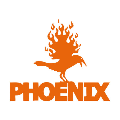 Wall Stickers Paster Paper Phoenix Fire Bird Mythical Fantasy Removable Without Leaving Glue