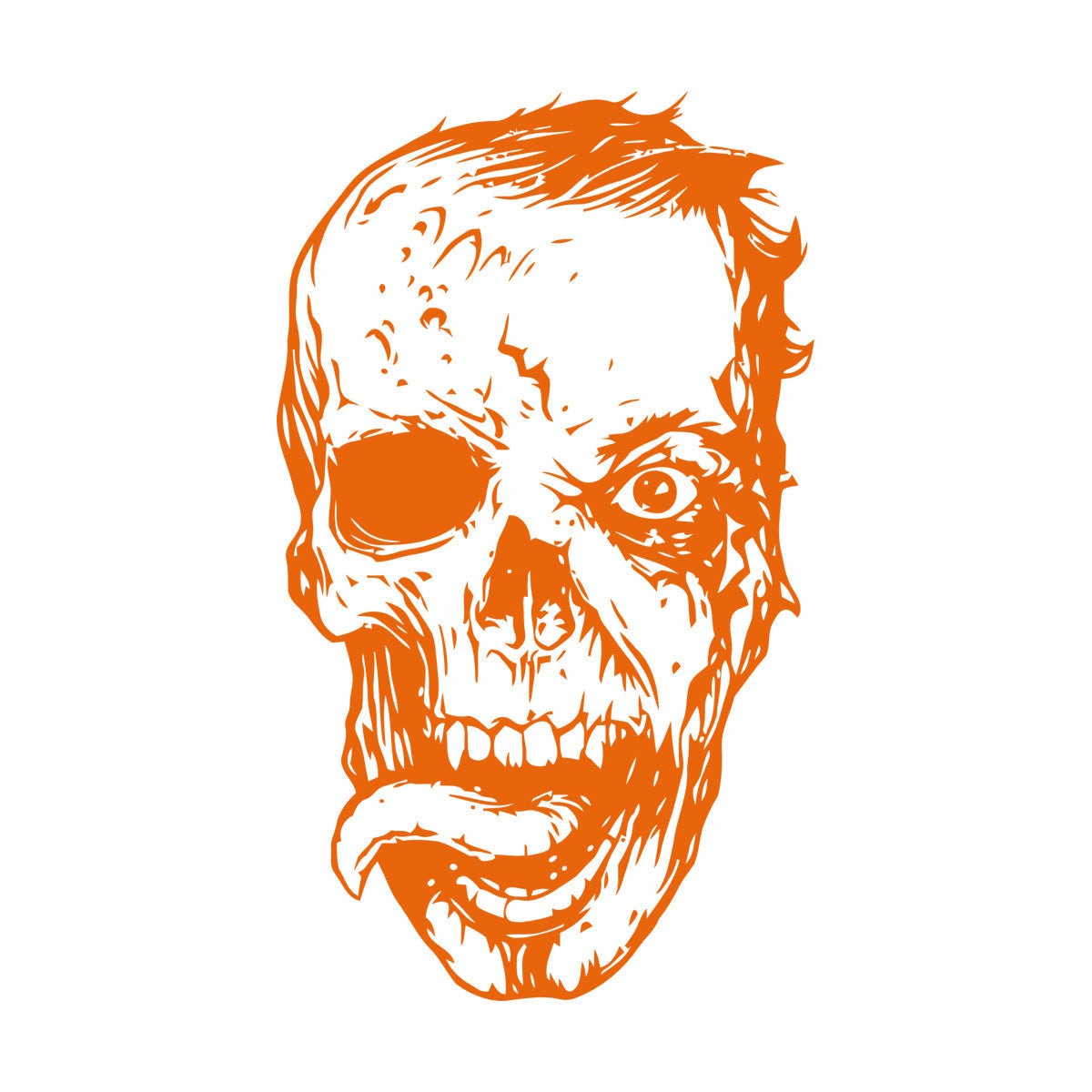 Wall Vinyl Sticker Decor Zombie Head Monster Skull Death Fantasy Self Adhesive