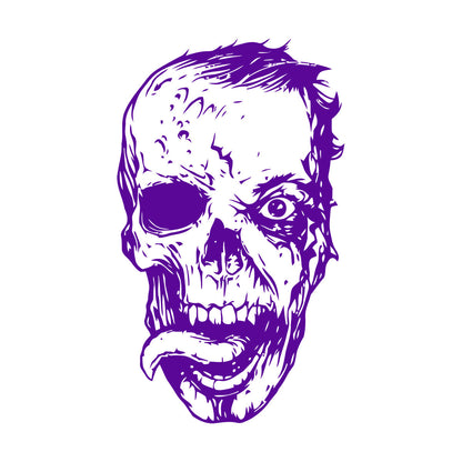 Wall Vinyl Sticker Decor Zombie Head Monster Skull Death Fantasy Self Adhesive