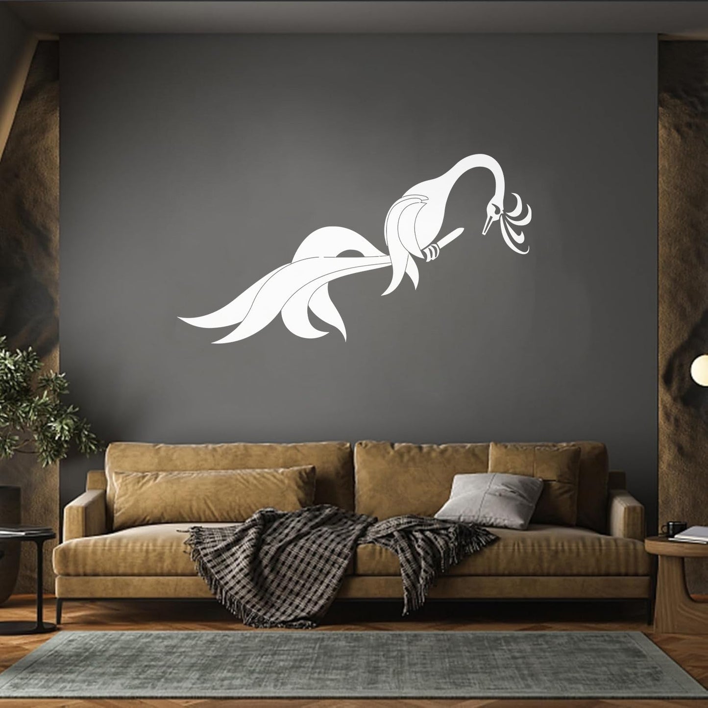 Amazing Fantasy Phoenix Noble Bird On Branch Wall Stickers Multi Color Selection