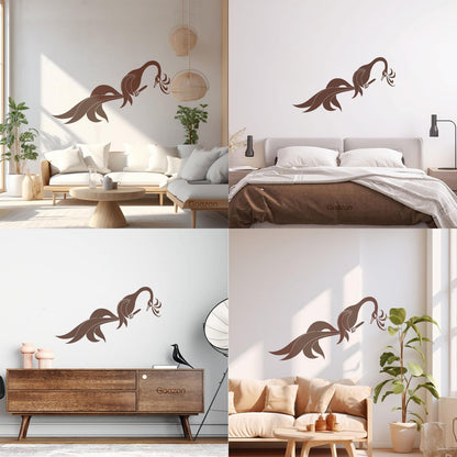 Amazing Fantasy Phoenix Noble Bird On Branch Wall Stickers Multi Color Selection