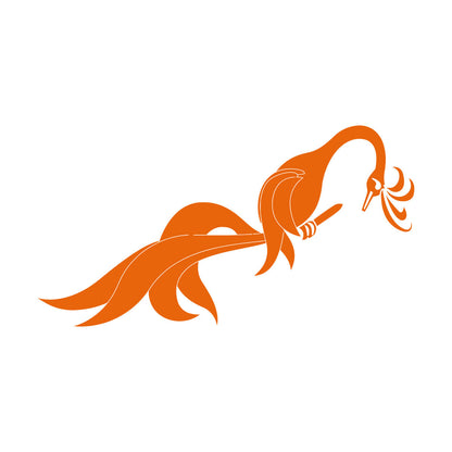 Amazing Fantasy Phoenix Noble Bird On Branch Wall Stickers Multi Color Selection