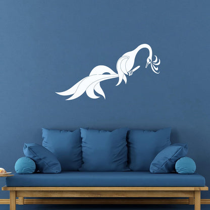 Amazing Fantasy Phoenix Noble Bird On Branch Wall Stickers Multi Color Selection