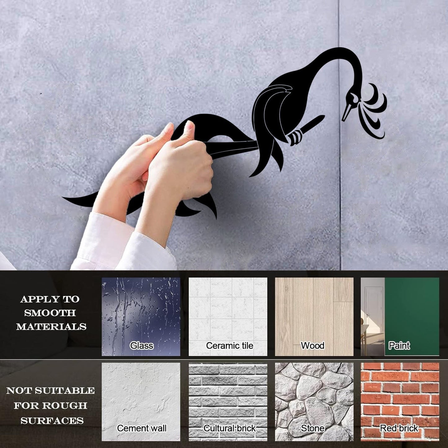 Amazing Fantasy Phoenix Noble Bird On Branch Wall Stickers Multi Color Selection