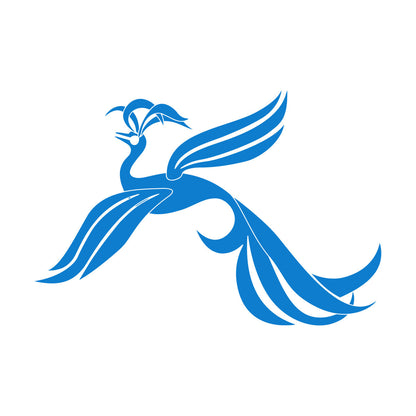 Fine Carving Decals Amazing Fantasy Phoenix Noble Bird On Branch Equipped With Transfer Film Kit