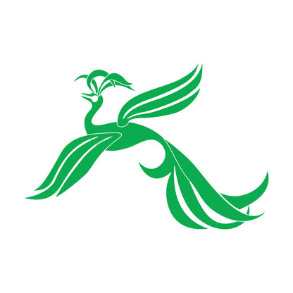 Fine Carving Decals Amazing Fantasy Phoenix Noble Bird On Branch Equipped With Transfer Film Kit