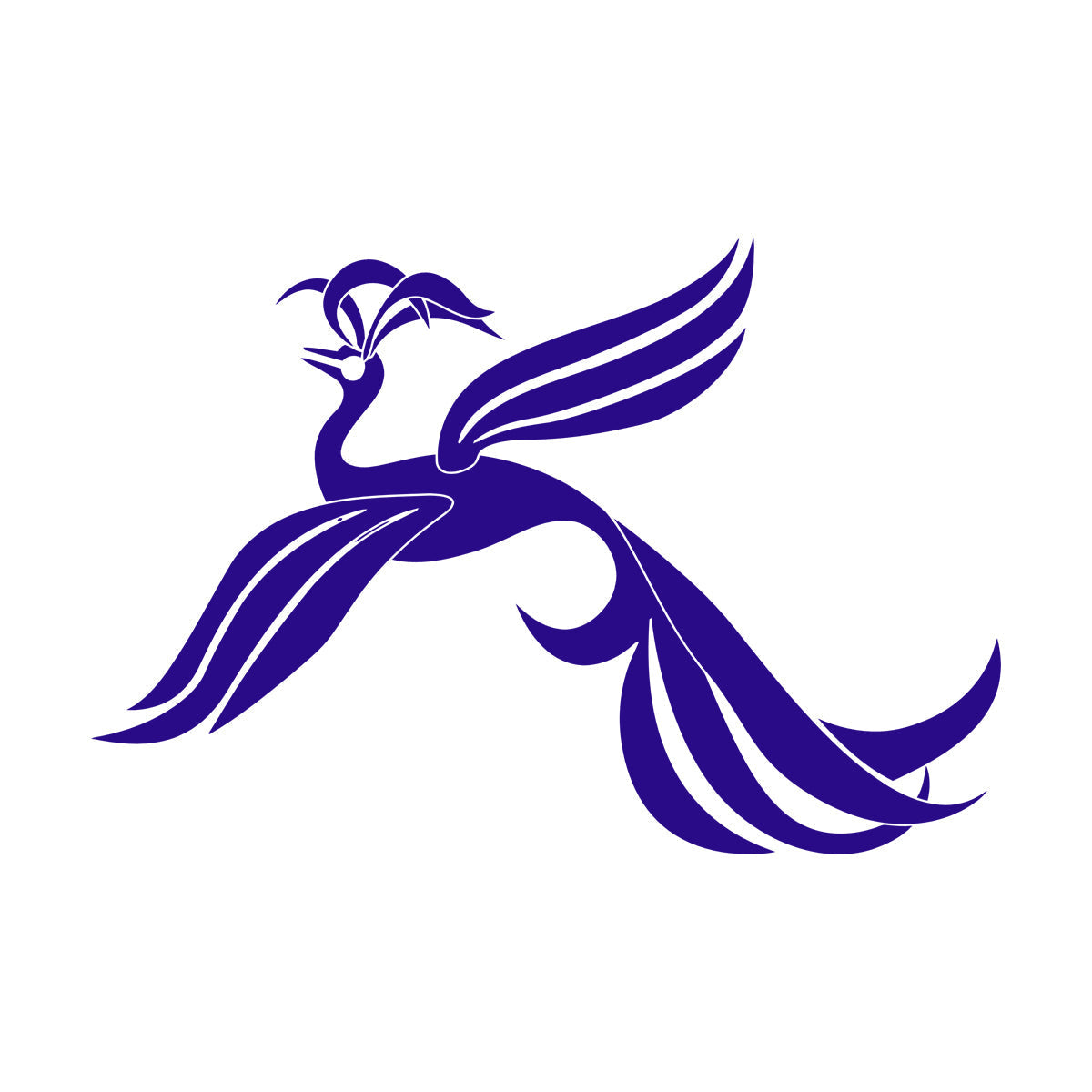 Fine Carving Decals Amazing Fantasy Phoenix Noble Bird On Branch Equipped With Transfer Film Kit