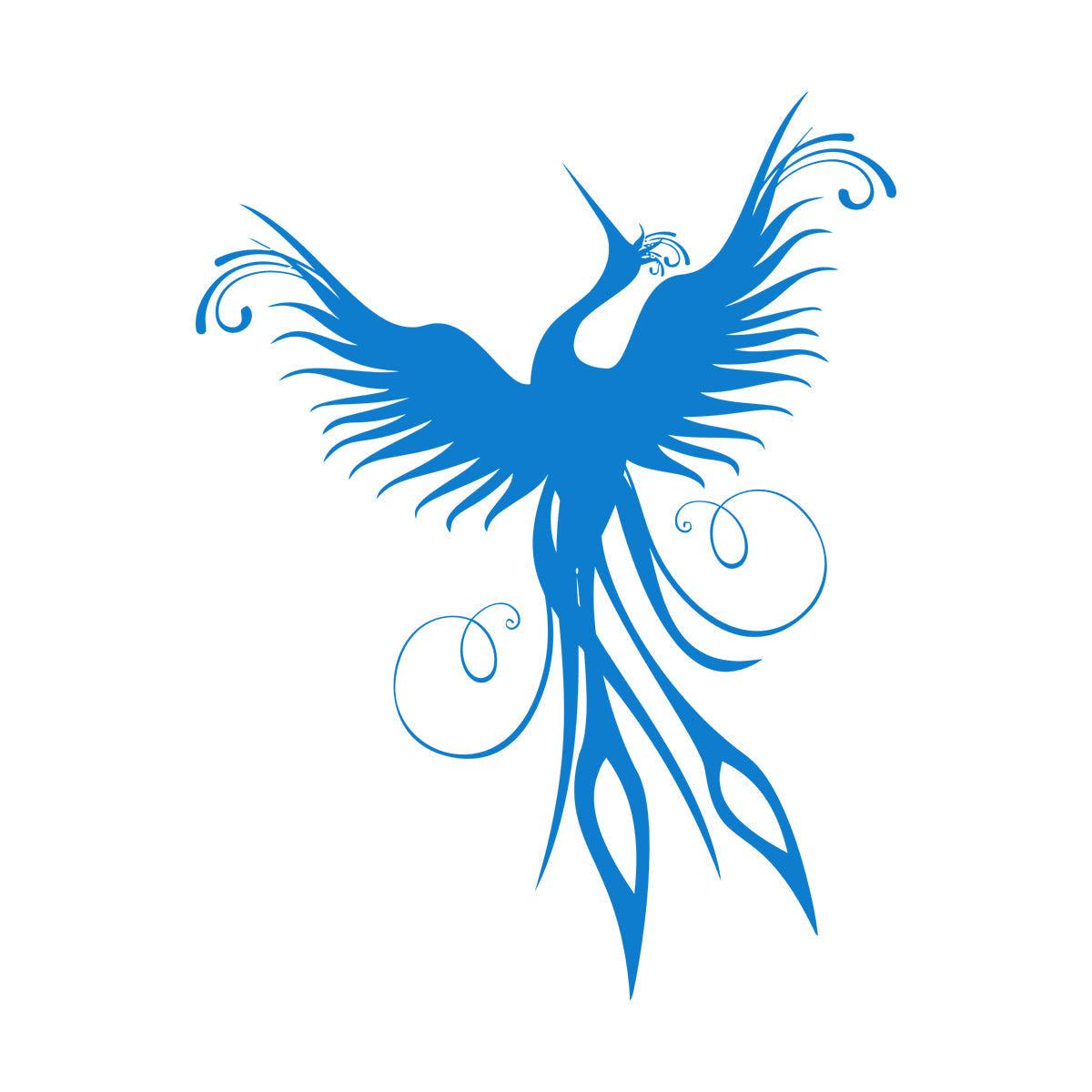 Vinyl Art Sticker Amazing Flying Fantasy Bird Phoenix Symbol Of Revival Easy Installation