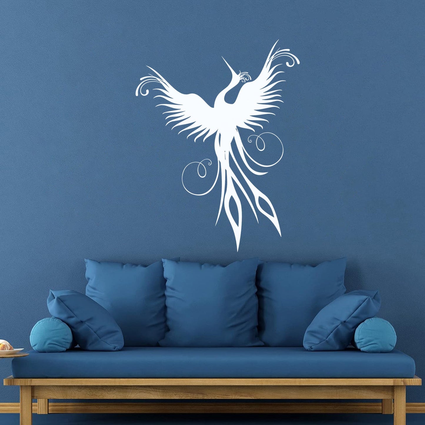 Vinyl Art Sticker Amazing Flying Fantasy Bird Phoenix Symbol Of Revival Easy Installation